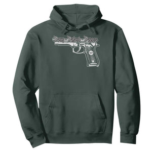 Deny Defend Depose Hoodie Vintage Gun 2024 TS11 Dark Forest Green Print Your Wear