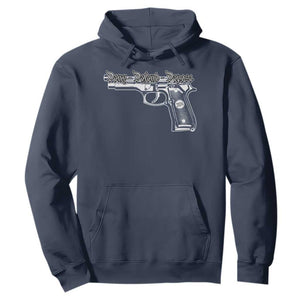 Deny Defend Depose Hoodie Vintage Gun 2024 TS11 Navy Print Your Wear