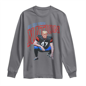 Funny Trump American Football Long Sleeve Shirt #1 In The Nation