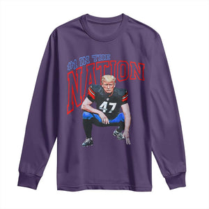 Funny Trump American Football Long Sleeve Shirt #1 In The Nation