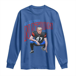 Funny Trump American Football Long Sleeve Shirt #1 In The Nation