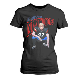 Funny Trump American Football T Shirt For Women #1 In The Nation