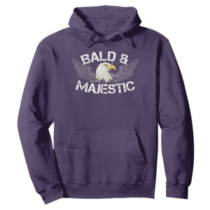 Funny Eagle Bald And Majestic Hoodie Eagle Grandpa Dad Joke TS11 Purple Print Your Wear