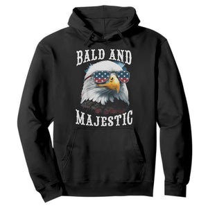 Funny Eagle Bald And Majestic Hoodie American Flag Sunglasses Eagle TS11 Black Print Your Wear