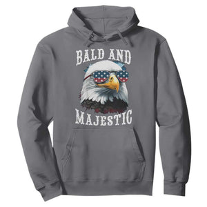 Funny Eagle Bald And Majestic Hoodie American Flag Sunglasses Eagle TS11 Charcoal Print Your Wear