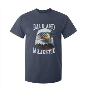 Funny Eagle Bald And Majestic T Shirt For Kid American Flag Sunglasses Eagle TS11 Navy Print Your Wear