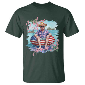 Funny Trump 2025 Welcome To America's Gulf T Shirt Trump Sombrero Hat TS11 Dark Forest Green Print Your Wear