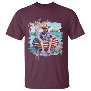 Funny Trump 2025 Welcome To America's Gulf T Shirt Trump Sombrero Hat TS11 Maroon Print Your Wear