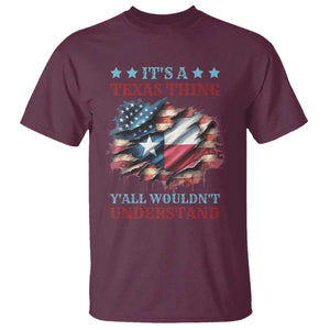 It's A Texas Thing Y'all Wouldn't Understand T Shirt USA Texas Flag TS11 Maroon Print Your Wear