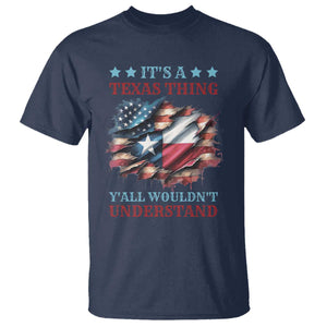 It's A Texas Thing Y'all Wouldn't Understand T Shirt USA Texas Flag TS11 Navy Print Your Wear