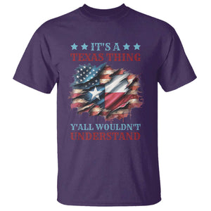 It's A Texas Thing Y'all Wouldn't Understand T Shirt USA Texas Flag TS11 Purple Print Your Wear