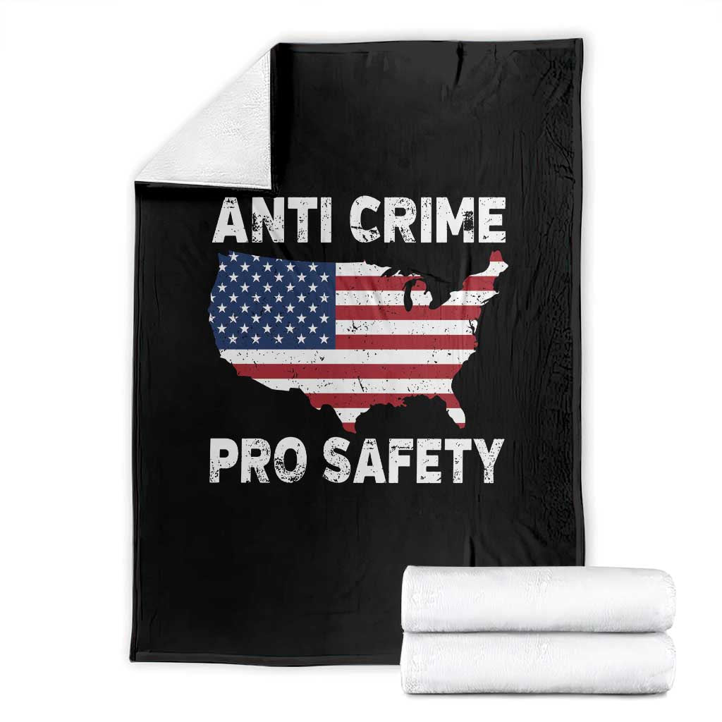 Anti Crime Pro Safety Throw Blanket Mayor Resistance Protest Jacob Political TS11 Black Print Your Wear