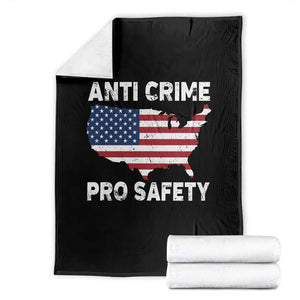 Anti Crime Pro Safety Throw Blanket Mayor Resistance Protest Jacob Political TS11 Black Print Your Wear