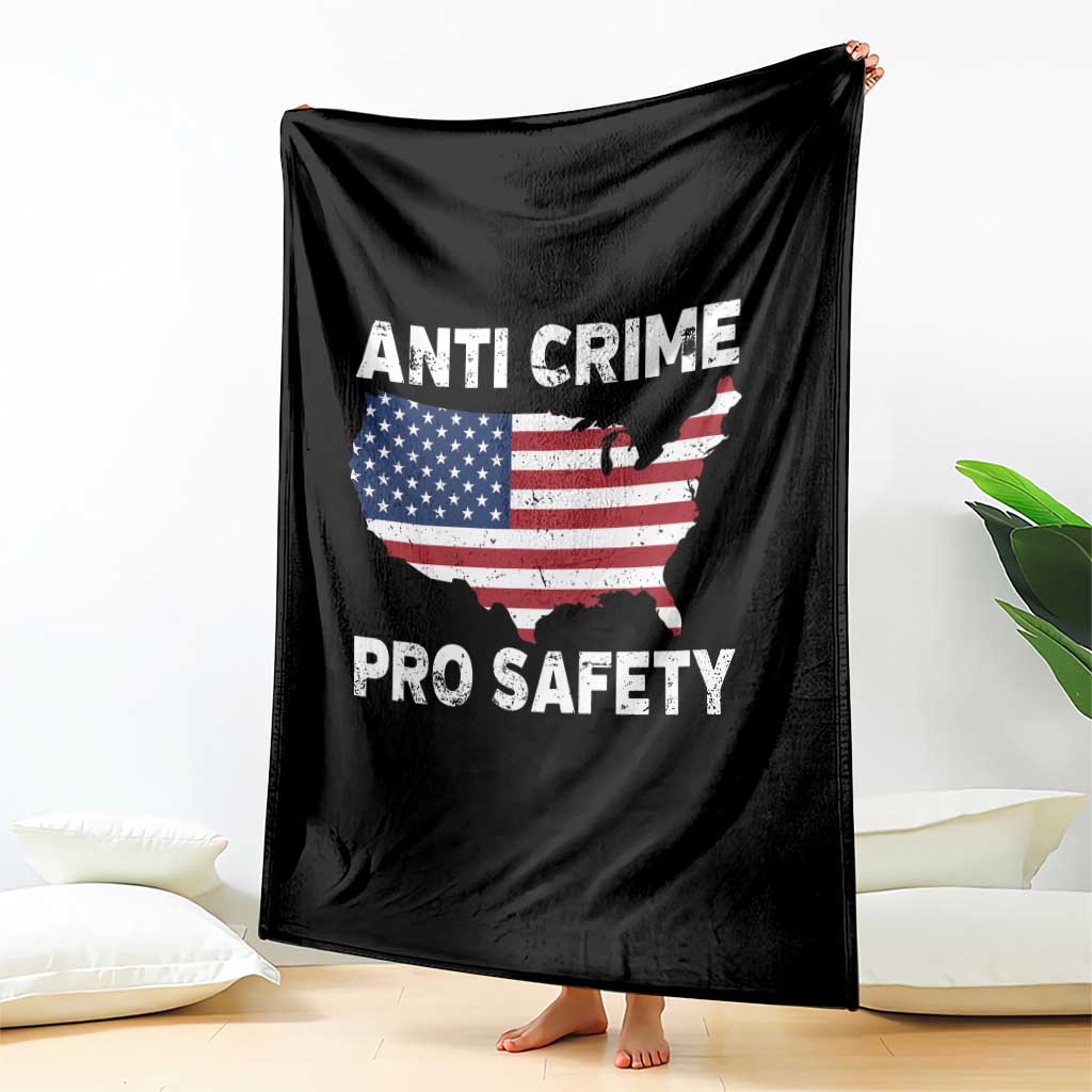 Anti Crime Pro Safety Throw Blanket Mayor Resistance Protest Jacob Political TS11 Print Your Wear