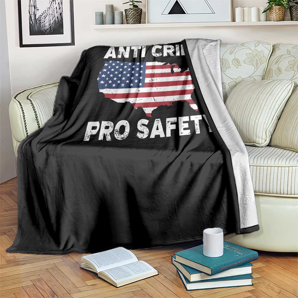 Anti Crime Pro Safety Throw Blanket Mayor Resistance Protest Jacob Political TS11 Print Your Wear