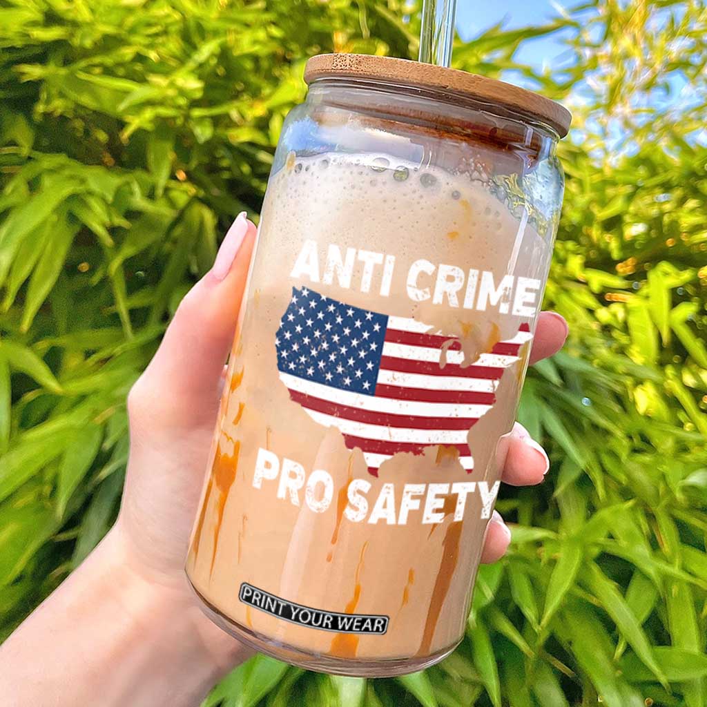 Anti Crime Pro Safety Glass Can Mayor Resistance Protest Jacob Political TS11 Black Print Your Wear