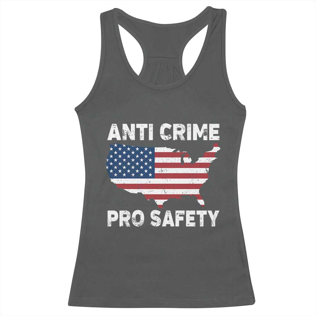 Anti Crime Pro Safety Racerback Tank Top Mayor Resistance Protest Jacob Political TS11 Dark Heather Print Your Wear