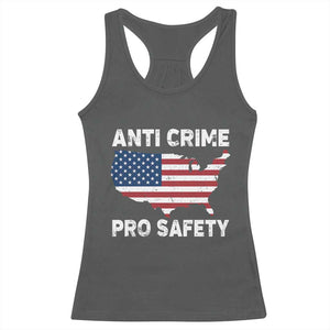 Anti Crime Pro Safety Racerback Tank Top Mayor Resistance Protest Jacob Political TS11 Dark Heather Print Your Wear