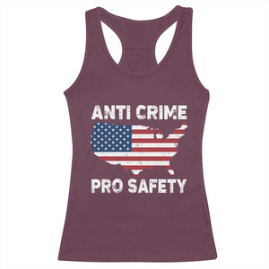 Anti Crime Pro Safety Racerback Tank Top Mayor Resistance Protest Jacob Political TS11 Maroon Print Your Wear