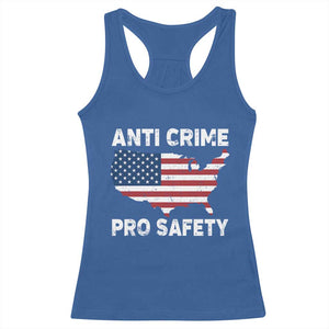 Anti Crime Pro Safety Racerback Tank Top Mayor Resistance Protest Jacob Political TS11 Royal Blue Print Your Wear