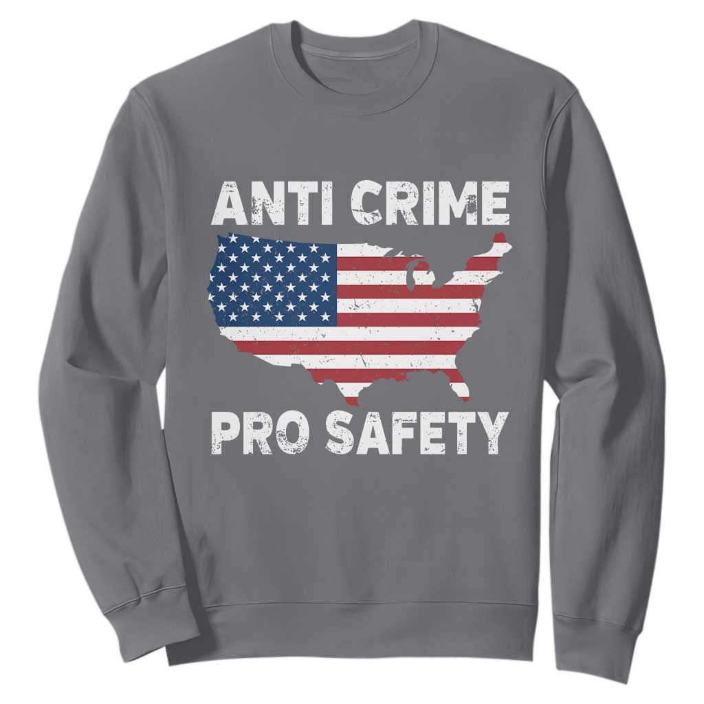 Anti Crime Pro Safety Sweatshirt Mayor Resistance Protest Jacob Political TS11 Charcoal Print Your Wear