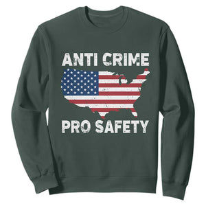 Anti Crime Pro Safety Sweatshirt Mayor Resistance Protest Jacob Political TS11 Dark Forest Green Print Your Wear