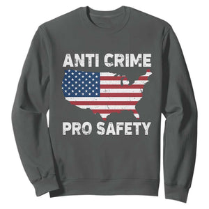 Anti Crime Pro Safety Sweatshirt Mayor Resistance Protest Jacob Political TS11 Dark Heather Print Your Wear