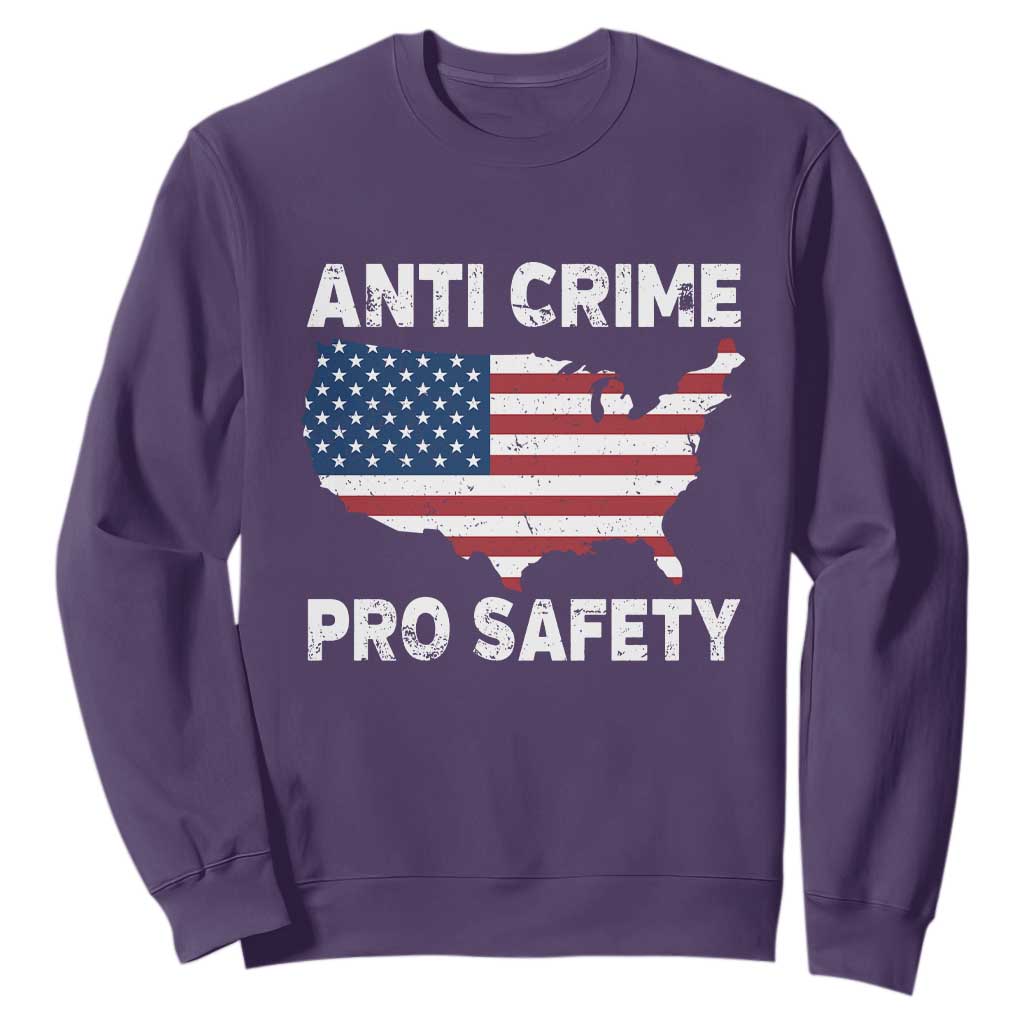 Anti Crime Pro Safety Sweatshirt Mayor Resistance Protest Jacob Political TS11 Purple Print Your Wear