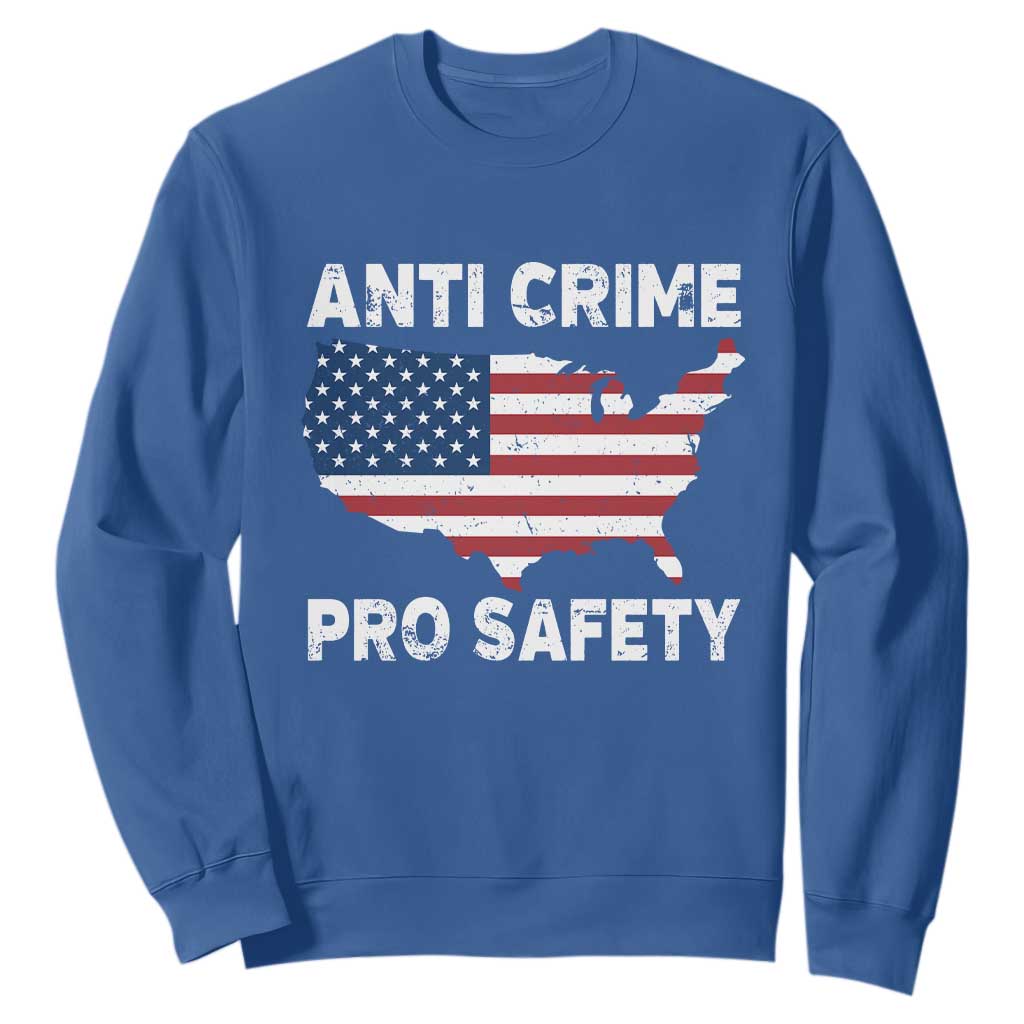 Anti Crime Pro Safety Sweatshirt Mayor Resistance Protest Jacob Political TS11 Royal Blue Print Your Wear