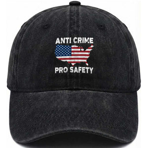 Anti Crime Pro Safety Washed Cotton Baseball Cap Mayor Resistance Protest Jacob Political TS11 Print Your Wear