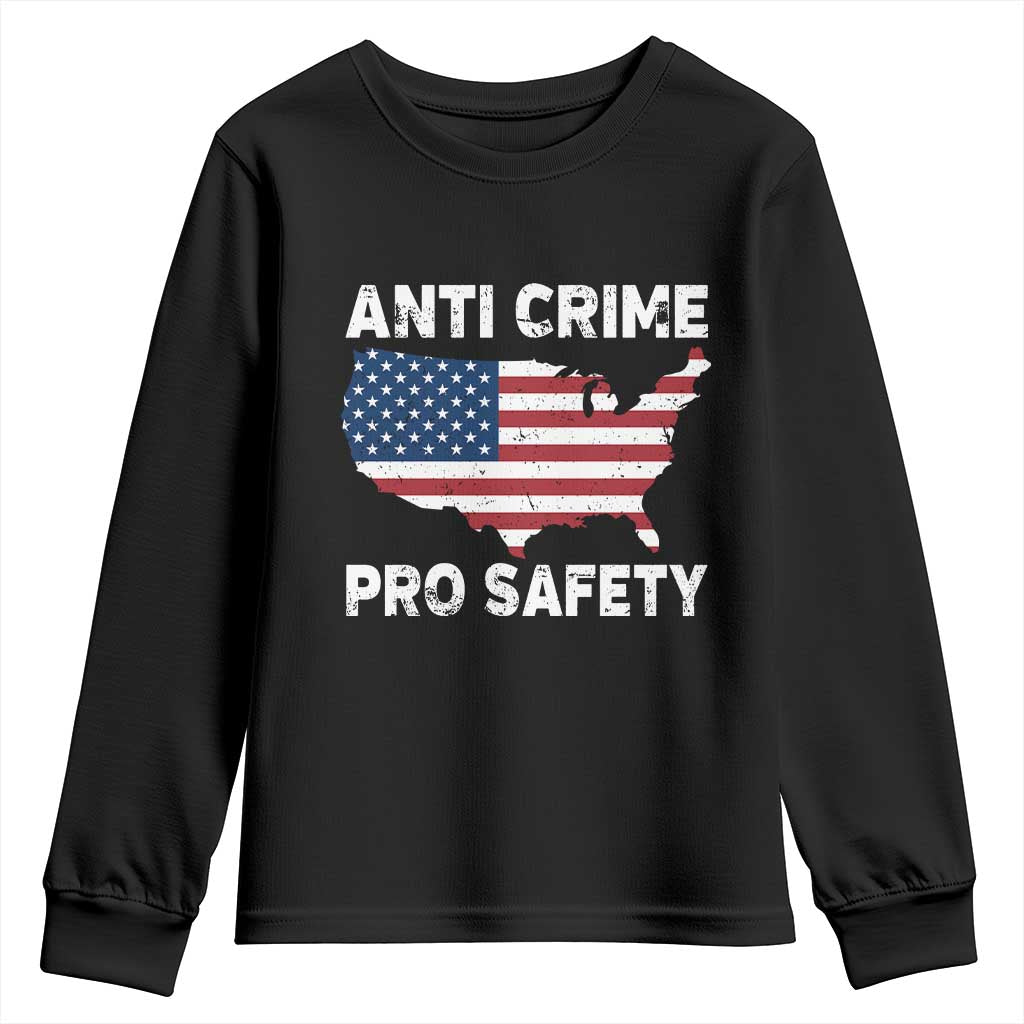 Anti Crime Pro Safety Youth Sweatshirt Mayor Resistance Protest Jacob Political TS11 Black Print Your Wear