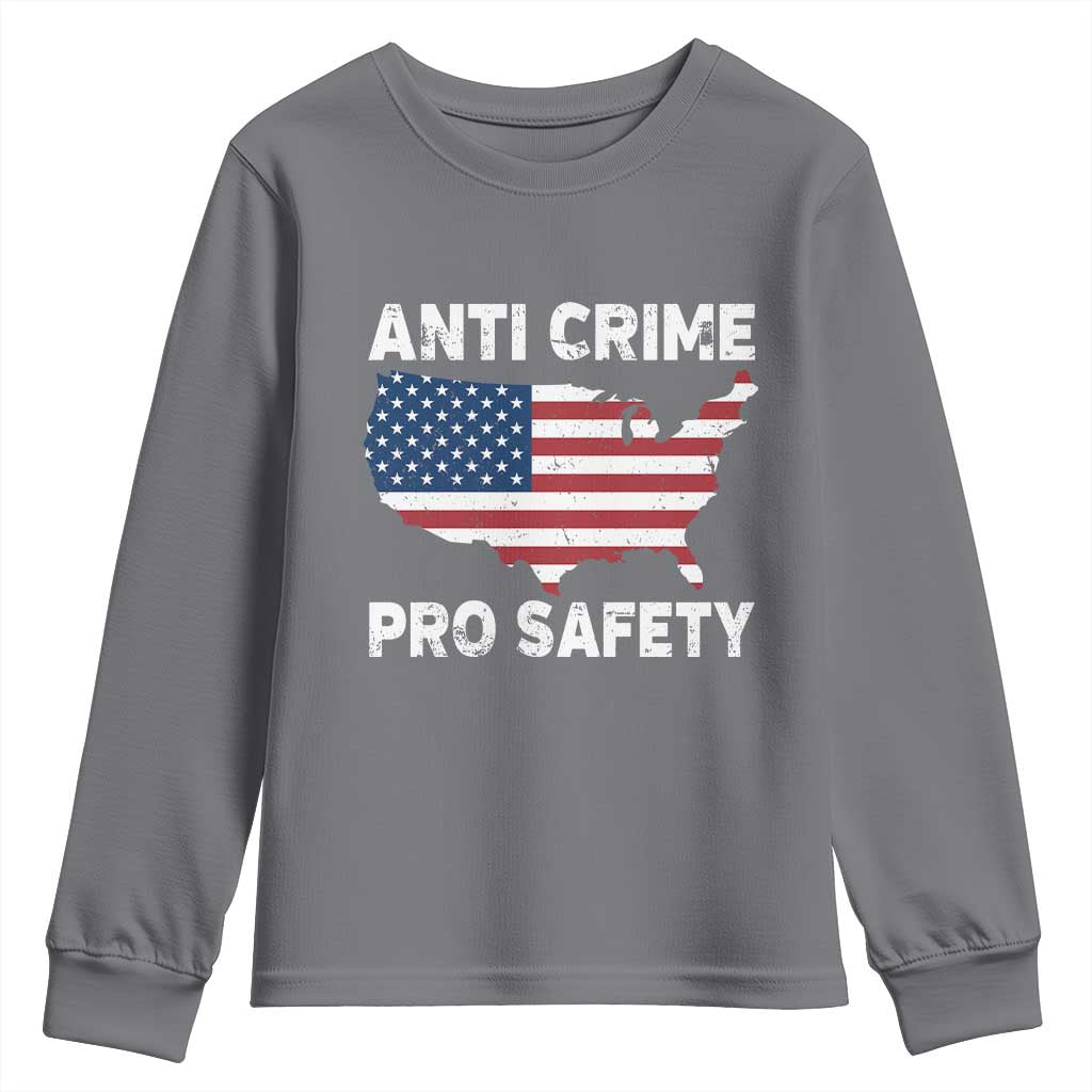 Anti Crime Pro Safety Youth Sweatshirt Mayor Resistance Protest Jacob Political TS11 Charcoal Print Your Wear