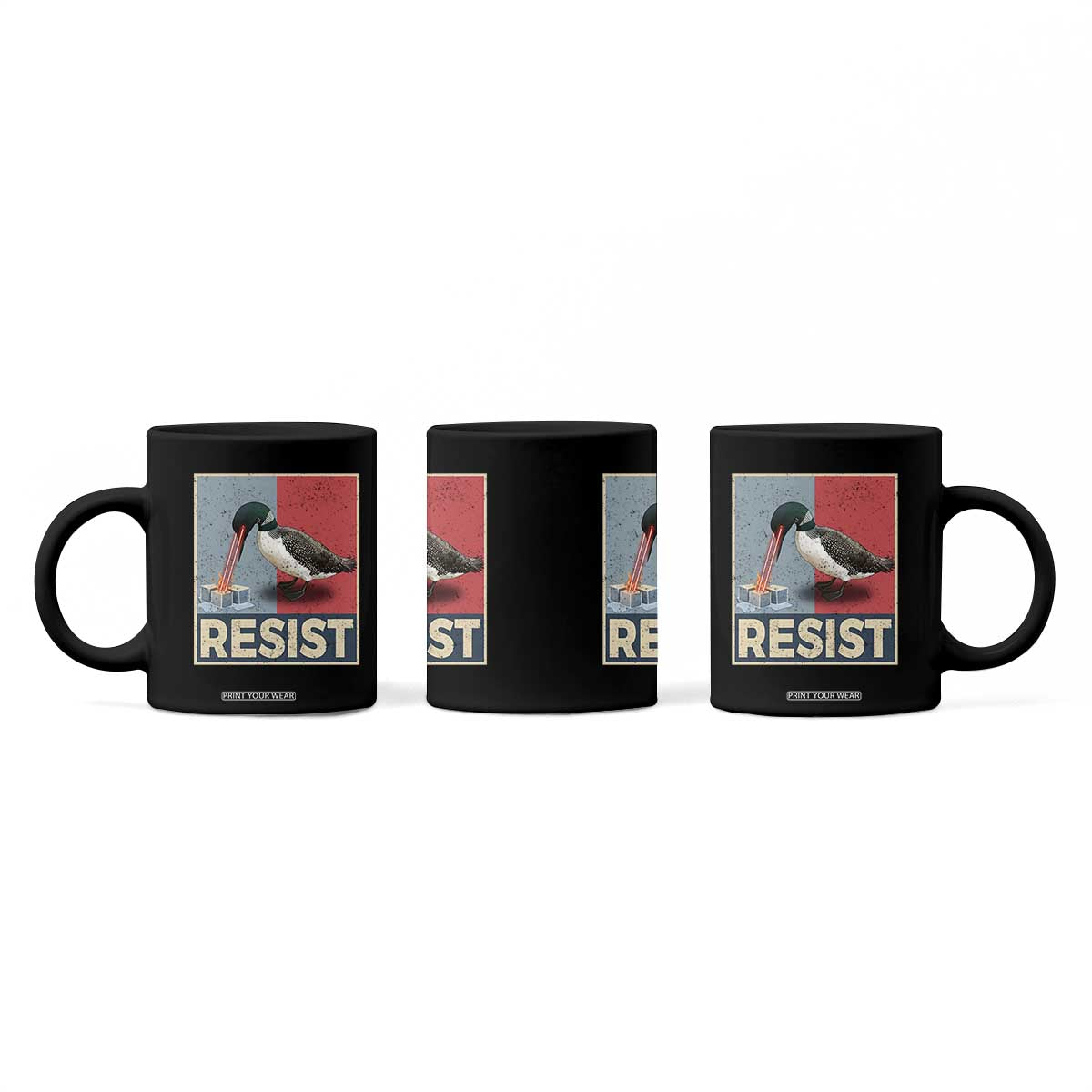 Minnesota Loon Resist Coffee Mug Loon Bird Laser Ice Cube Poster Graphic TS11 Print Your Wear