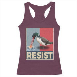 Minnesota Loon Resist Racerback Tank Top Loon Bird Laser Ice Cube Poster Graphic TS11 Maroon Print Your Wear
