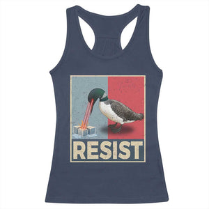 Minnesota Loon Resist Racerback Tank Top Loon Bird Laser Ice Cube Poster Graphic TS11 Navy Print Your Wear