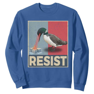 Minnesota Loon Resist Sweatshirt Loon Bird Laser Ice Cube Poster Graphic TS11 Royal Blue Print Your Wear