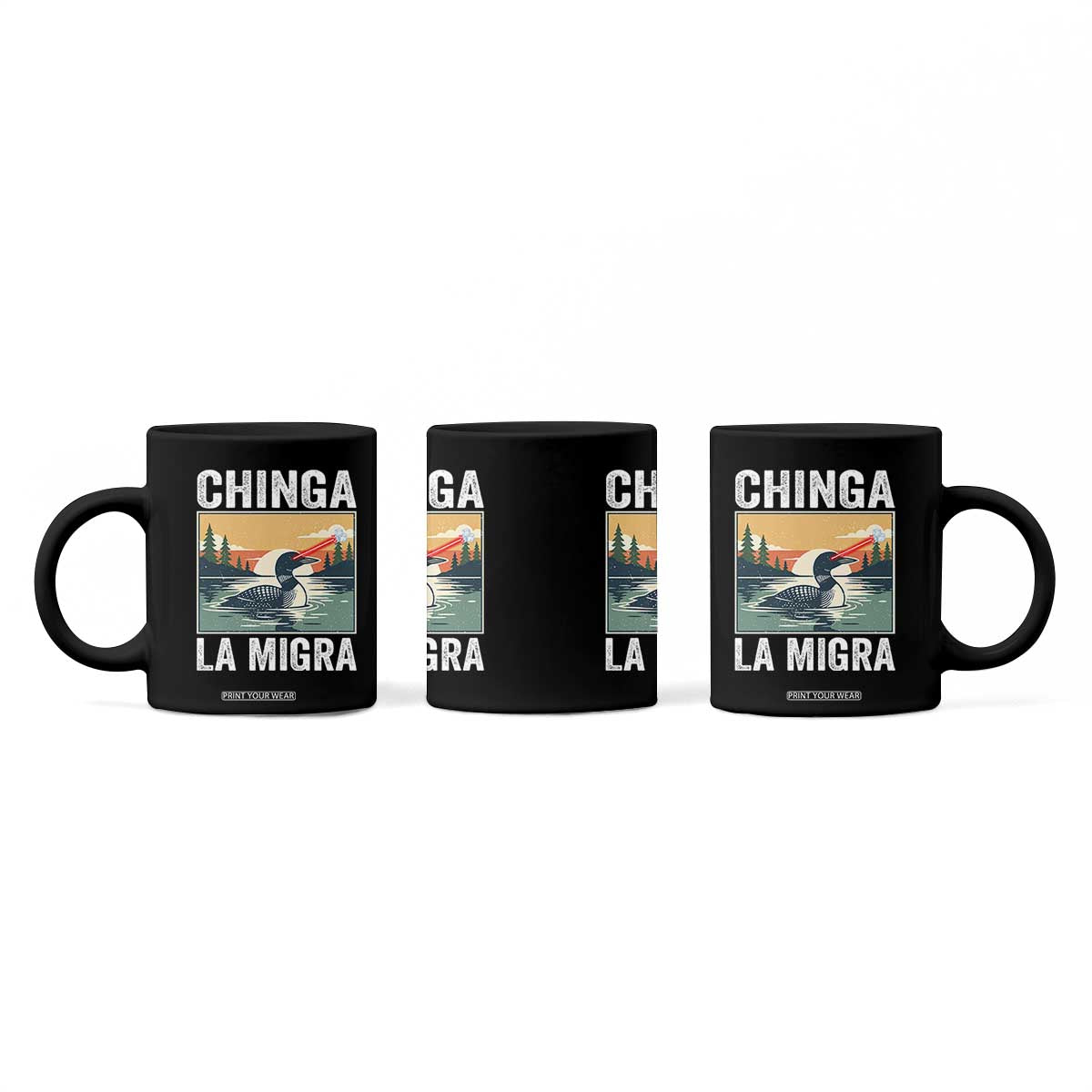 Chinga La Migra Coffee Mug Minnesota Loon Laser Ice Cube Political Protest TS11 Print Your Wear