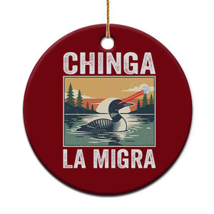 Chinga La Migra Ceramic Ornament Minnesota Loon Laser Ice Cube Political Protest TS11 1pc Red Print Your Wear