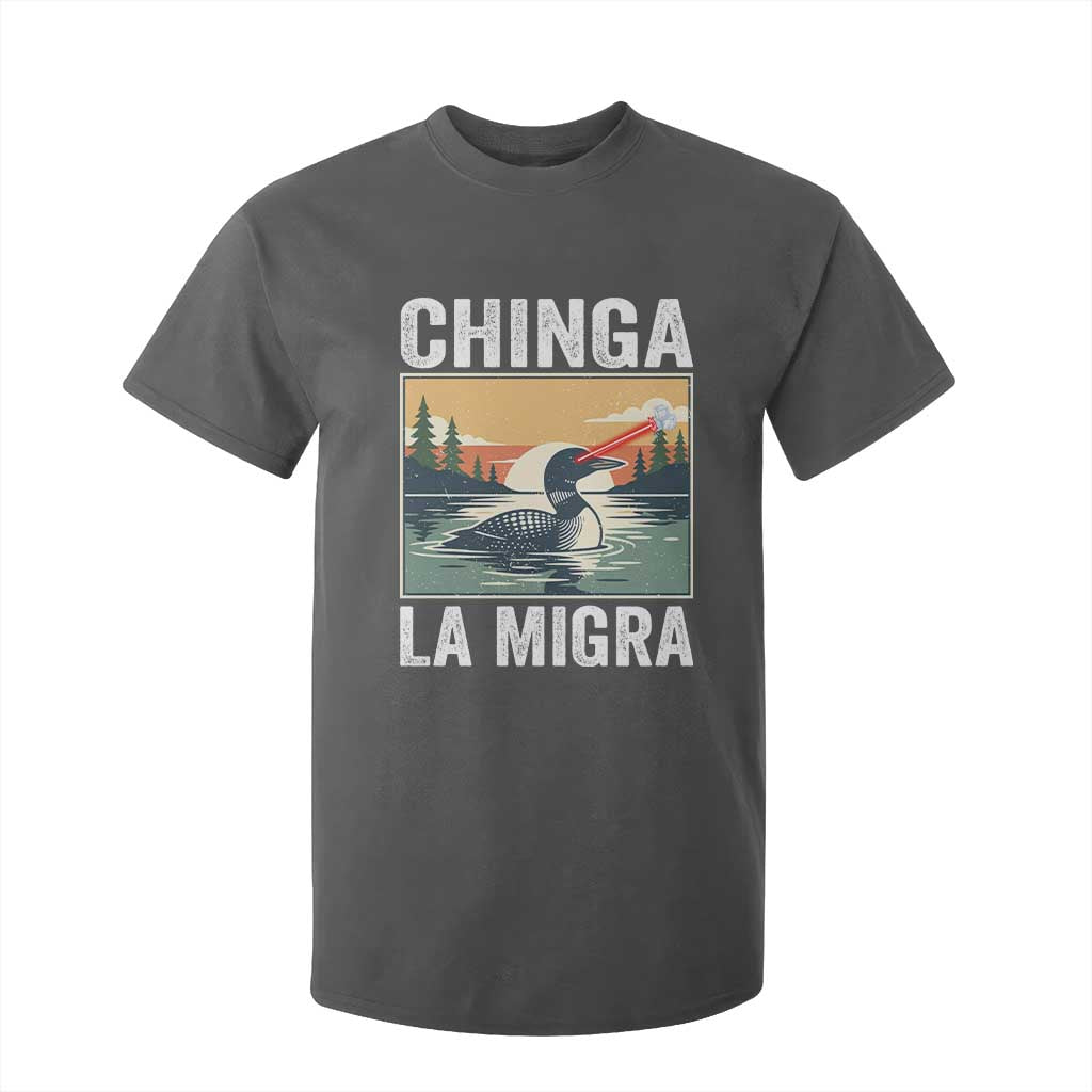 Chinga La Migra T Shirt For Kid Minnesota Loon Laser Ice Cube Political Protest TS11 Dark Heather Print Your Wear