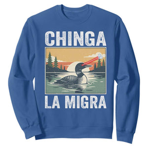 Chinga La Migra Sweatshirt Minnesota Loon Laser Ice Cube Political Protest TS11 Royal Blue Print Your Wear