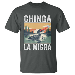Chinga La Migra T Shirt Minnesota Loon Laser Ice Cube Political Protest TS11 Dark Heather Print Your Wear