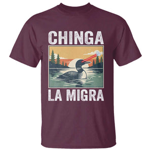 Chinga La Migra T Shirt Minnesota Loon Laser Ice Cube Political Protest TS11 Maroon Print Your Wear