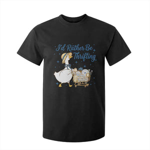 Silly Goose I Would Rather Be Thrifting T Shirt For Kid Funny Shopping Goose TS11 Black Print Your Wear