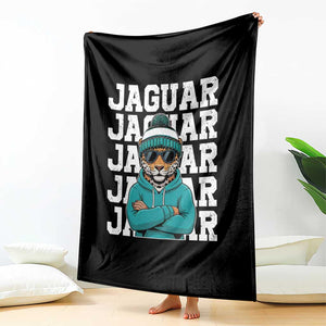 Jaguar Lover Throw Blanket JJF Football Fan Game Day TS11 Print Your Wear