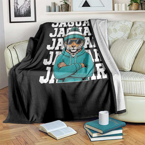 Jaguar Lover Throw Blanket JJF Football Fan Game Day TS11 Print Your Wear