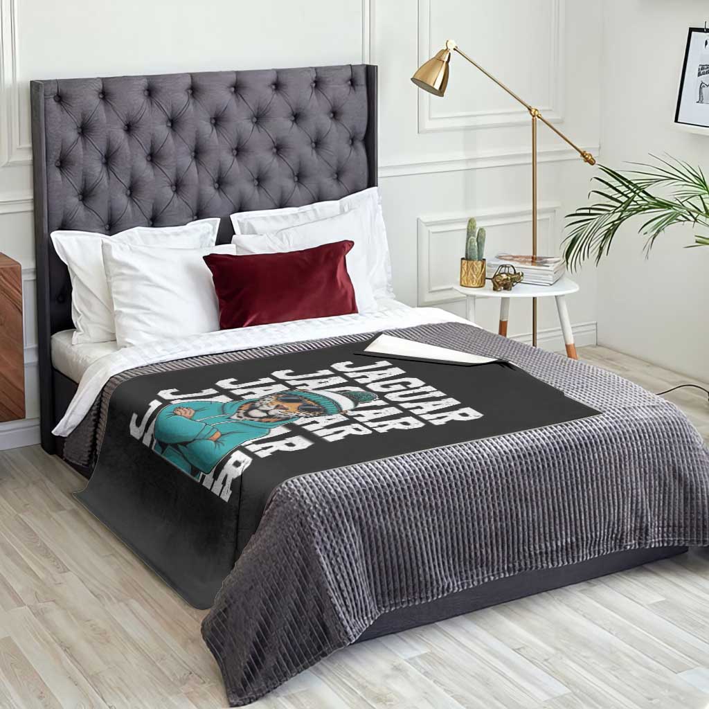 Jaguar Lover Throw Blanket JJF Football Fan Game Day TS11 Print Your Wear