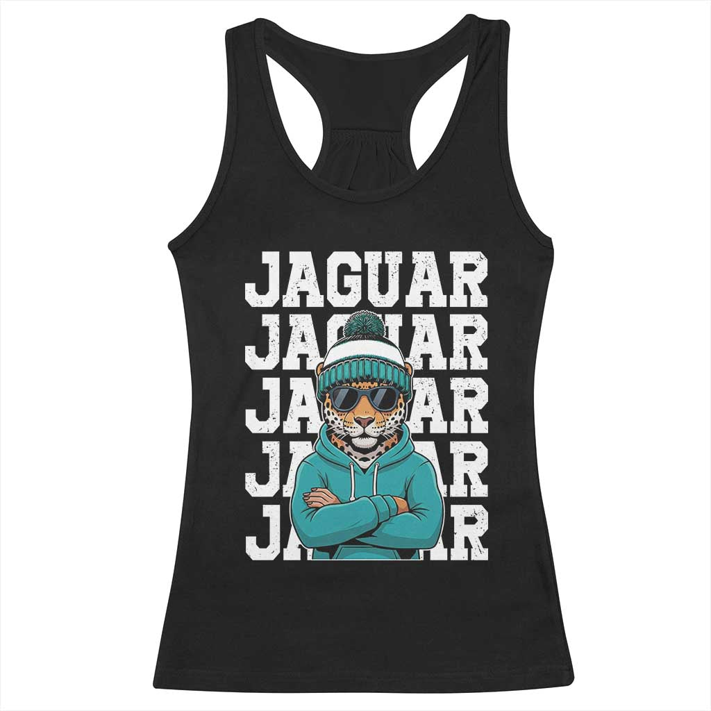 Jaguar Lover Racerback Tank Top JJF Football Fan Game Day TS11 Black Print Your Wear