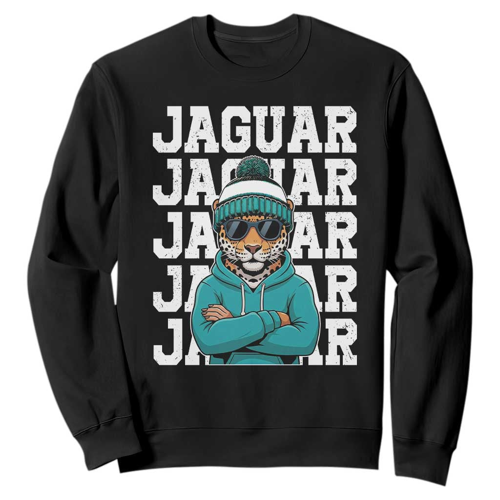 Jaguar Lover Sweatshirt JJF Football Fan Game Day TS11 Black Print Your Wear