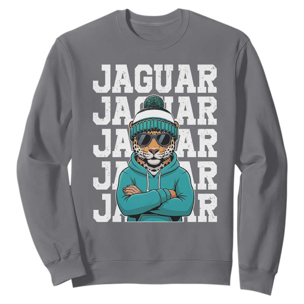Jaguar Lover Sweatshirt JJF Football Fan Game Day TS11 Charcoal Print Your Wear