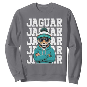 Jaguar Lover Sweatshirt JJF Football Fan Game Day TS11 Charcoal Print Your Wear
